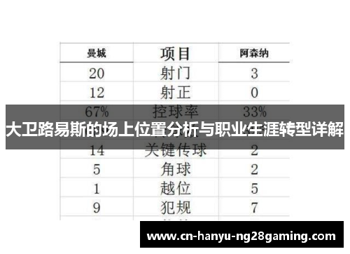 大卫路易斯的场上位置分析与职业生涯转型详解 大卫路易斯的场上位置分析与职业生涯转型详解