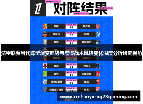 法甲联赛当代阵型演变趋势与整体战术风格变化深度分析研究视角 法甲联赛当代阵型演变趋势与整体战术风格变化深度分析研究视角